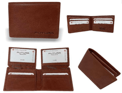 Futura RFID Leather Fold Over Genuine Leather Wallet - Tan Payday Deals