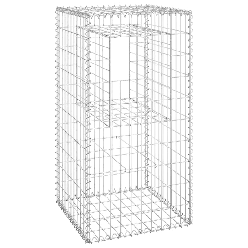 Gabion Basket Posts 2 pcs 50x50x100 cm Iron Payday Deals