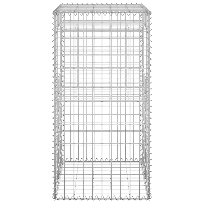 Gabion Basket Posts 2 pcs 50x50x100 cm Iron Payday Deals