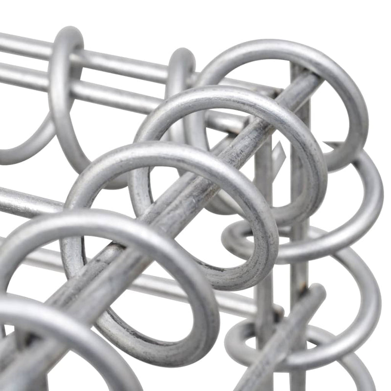 Gabion Basket Posts 2 pcs 50x50x100 cm Iron Payday Deals