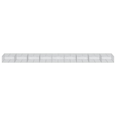 Gabion Basket with Cover 900x100x50 cm Galvanised Iron Payday Deals
