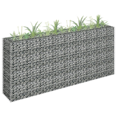 Gabion Raised Bed Galvanised Steel 180x30x90 cm Payday Deals