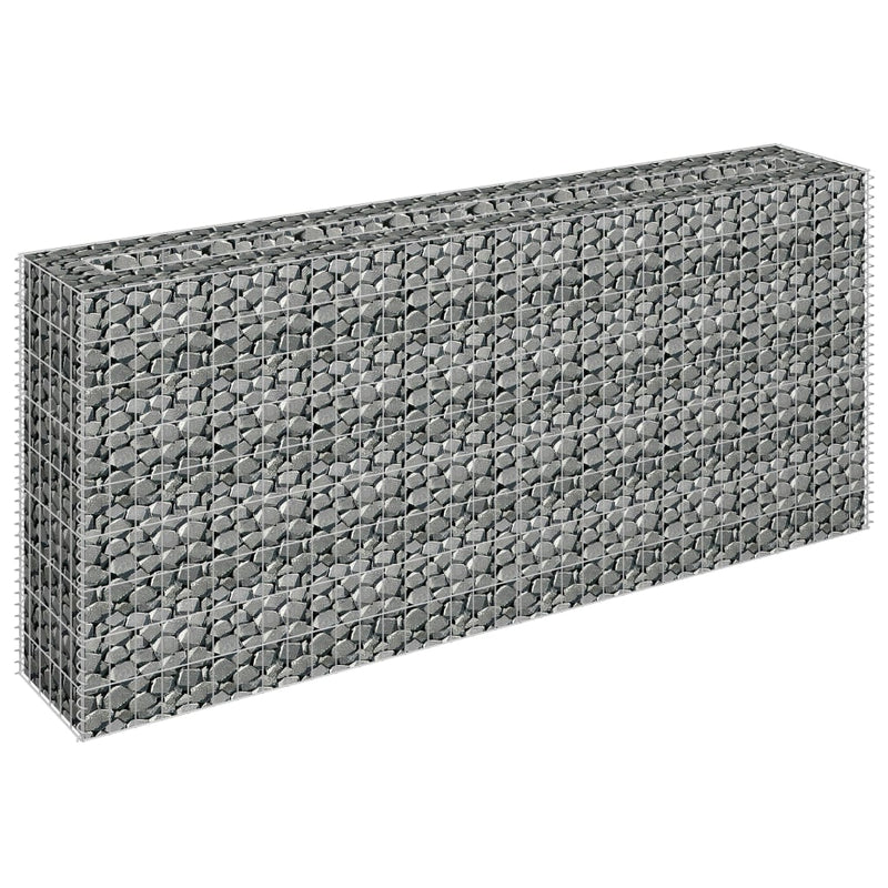 Gabion Raised Bed Galvanised Steel 180x30x90 cm Payday Deals