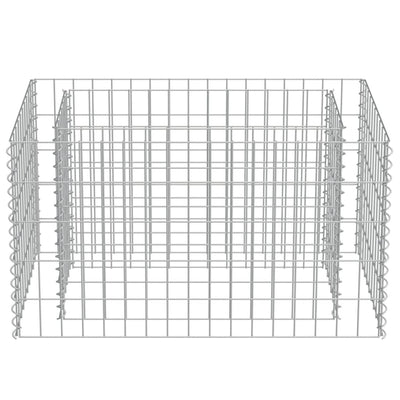 Gabion Raised Bed Galvanised Steel 90x50x50 cm Payday Deals