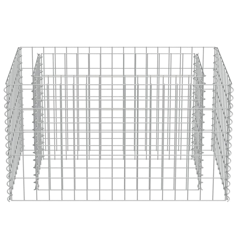 Gabion Raised Bed Galvanised Steel 90x50x50 cm Payday Deals