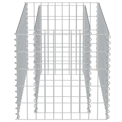 Gabion Raised Bed Galvanised Steel 90x50x50 cm Payday Deals
