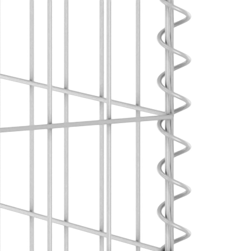 Gabion Wall for Garbage Bins Galvanised Steel 325x100x110 cm Payday Deals