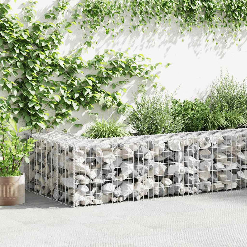 Gabion Wall with Covers Galvanised Steel 600x30x50 cm Payday Deals
