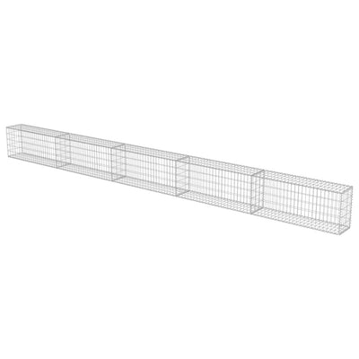 Gabion Wall with Covers Galvanised Steel 600x30x50 cm Payday Deals