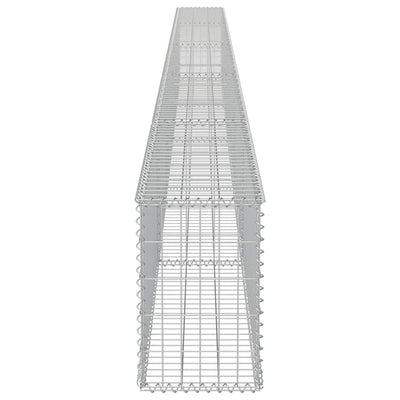 Gabion Wall with Covers Galvanised Steel 600x30x50 cm Payday Deals