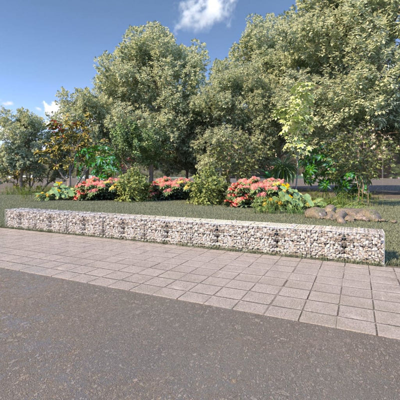 Gabion Wall with Covers Galvanised Steel 900x50x50 cm Payday Deals