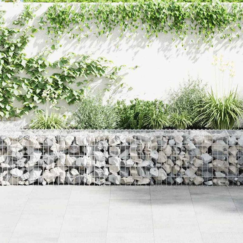 Gabion Wall with Covers Galvanised Steel 900x50x50 cm Payday Deals
