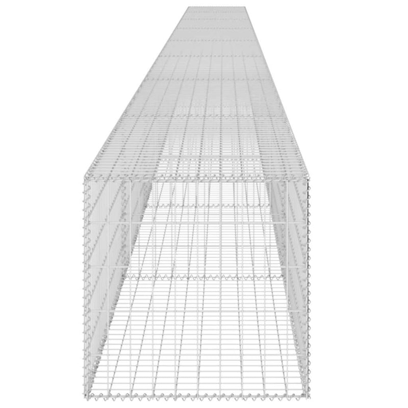 Gabion Wall with Covers Galvanised Steel 900x50x50 cm Payday Deals