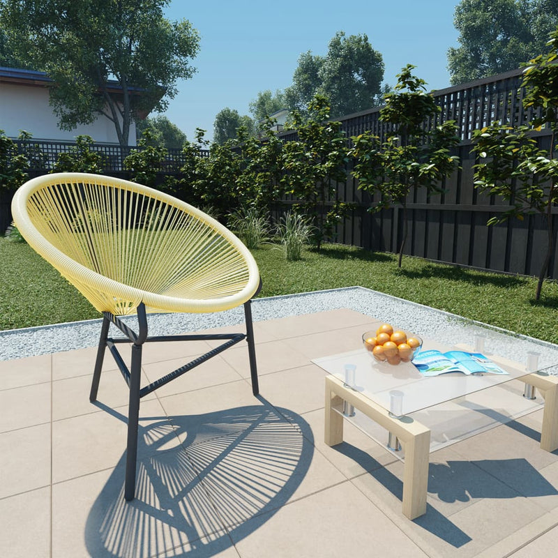 Garden Acapulco Chair Poly Rattan Beige Payday Deals