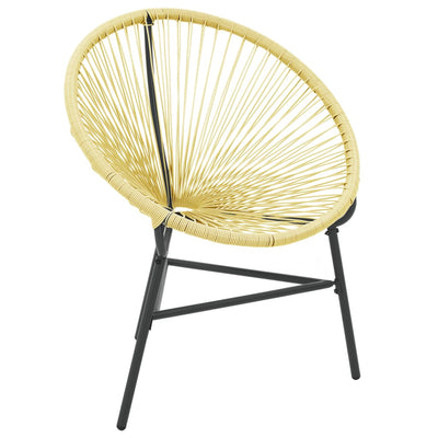 Garden Acapulco Chair Poly Rattan Beige Payday Deals