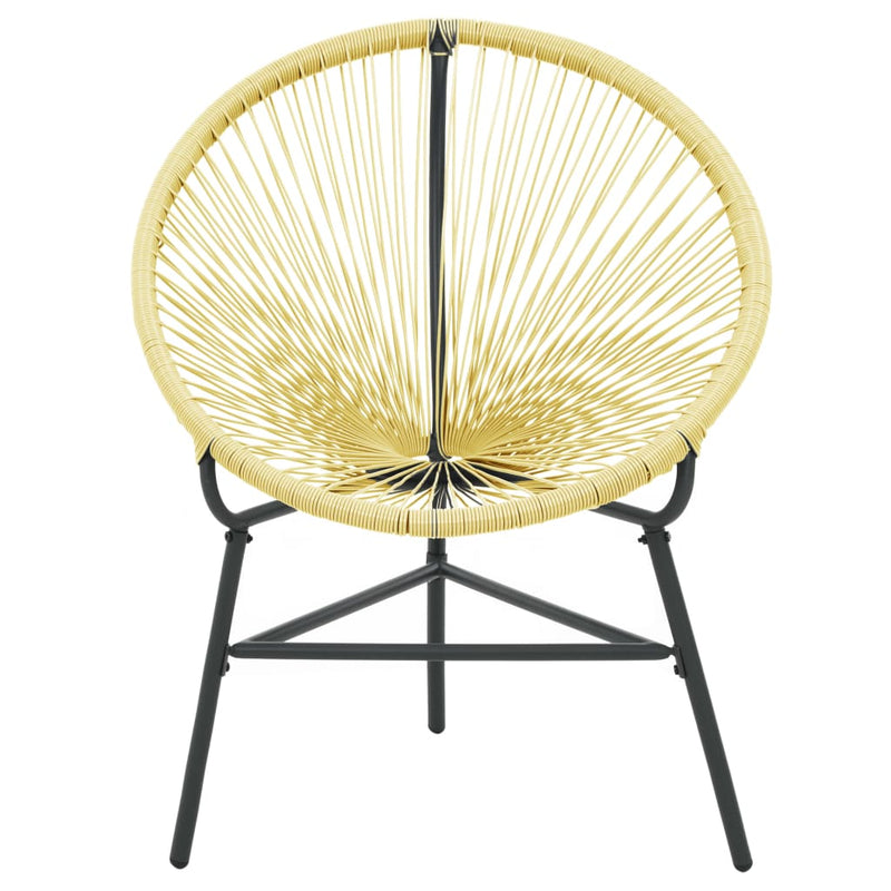 Garden Acapulco Chair Poly Rattan Beige Payday Deals