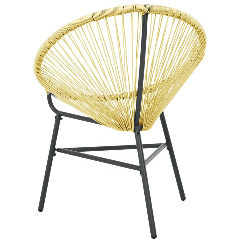 Garden Acapulco Chair Poly Rattan Beige Payday Deals
