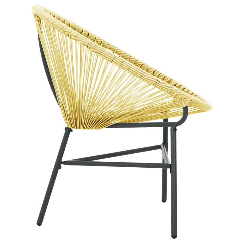 Garden Acapulco Chair Poly Rattan Beige Payday Deals