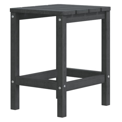 Garden Adirondack Chair with Table HDPE Anthracite Payday Deals