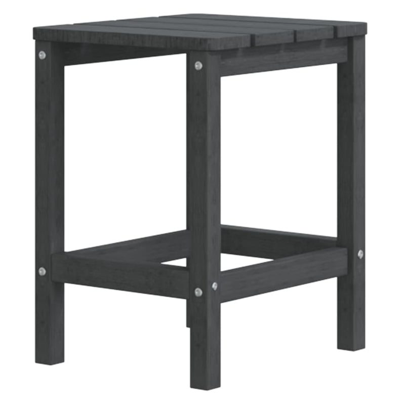 Garden Adirondack Chair with Table HDPE Anthracite Payday Deals
