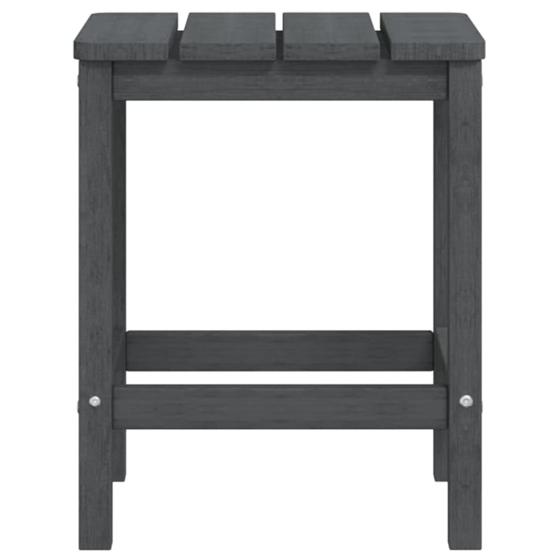 Garden Adirondack Chair with Table HDPE Anthracite Payday Deals