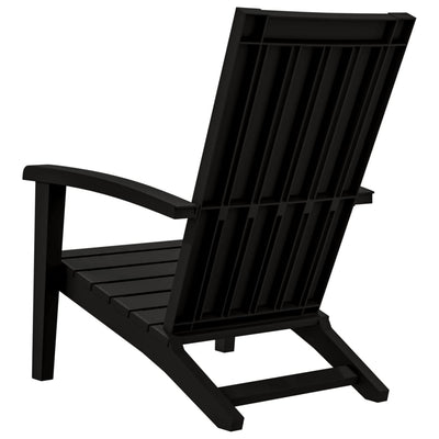 Garden Adirondack Chairs 2 pcs Black Polypropylene Payday Deals