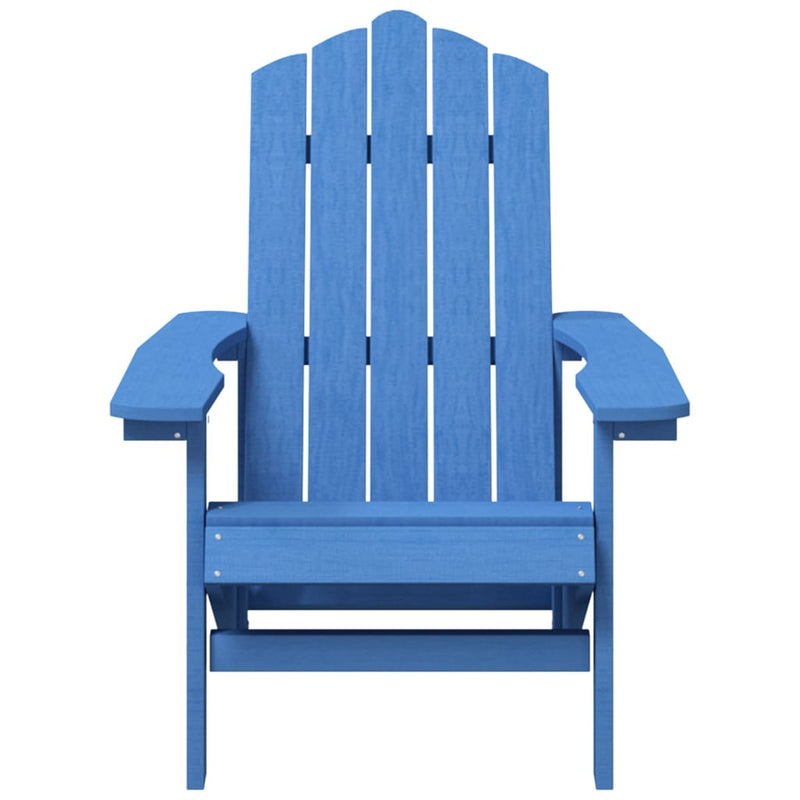 Garden Adirondack Chairs with Table HDPE Aqua Blue Payday Deals