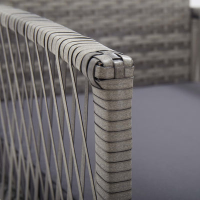 Garden Armchairs with Cushions 2 pcs Anthracite Poly Rattan Payday Deals