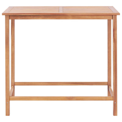 Garden Bar Table 120x65x110 cm Solid Teak Wood Payday Deals