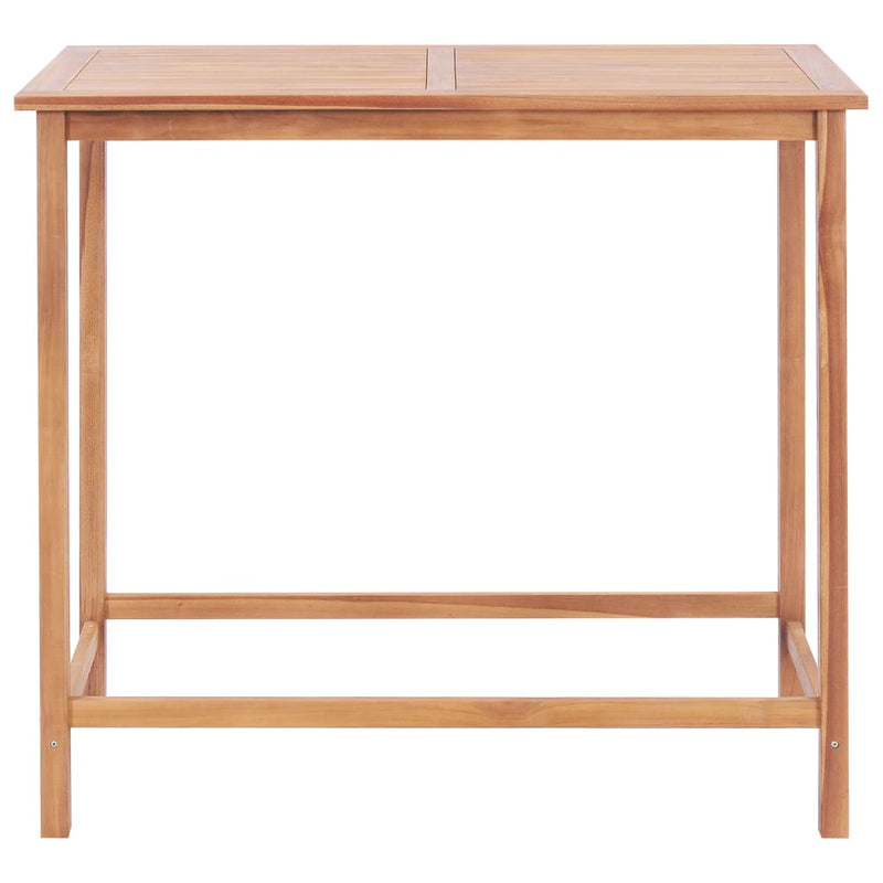 Garden Bar Table 120x65x110 cm Solid Teak Wood Payday Deals