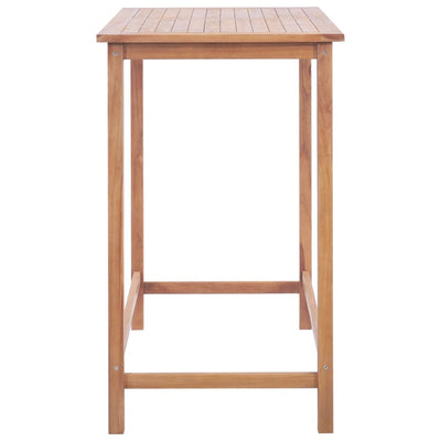 Garden Bar Table 120x65x110 cm Solid Teak Wood Payday Deals