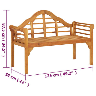 Garden Bench 125 cm Solid Wood Acacia Payday Deals