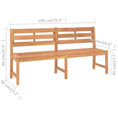 Garden Bench 180 cm Solid Teak Wood Payday Deals