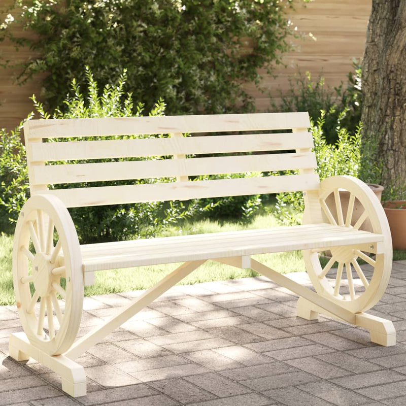 Garden Bench 2-Seater Solid Wood Fir Payday Deals