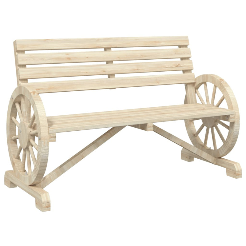 Garden Bench 2-Seater Solid Wood Fir Payday Deals