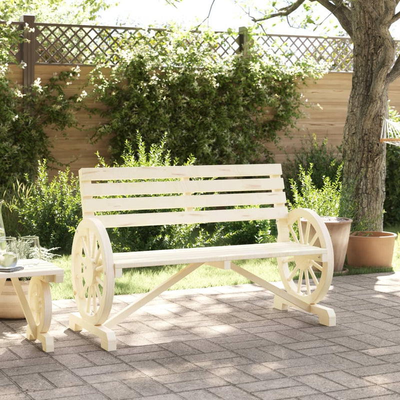 Garden Bench 2-Seater Solid Wood Fir Payday Deals