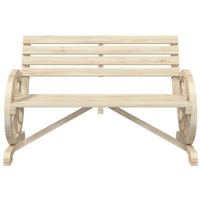 Garden Bench 2-Seater Solid Wood Fir Payday Deals