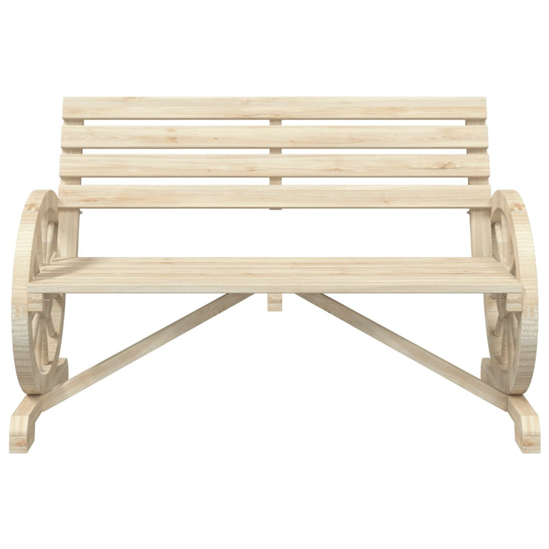 Garden Bench 2-Seater Solid Wood Fir Payday Deals