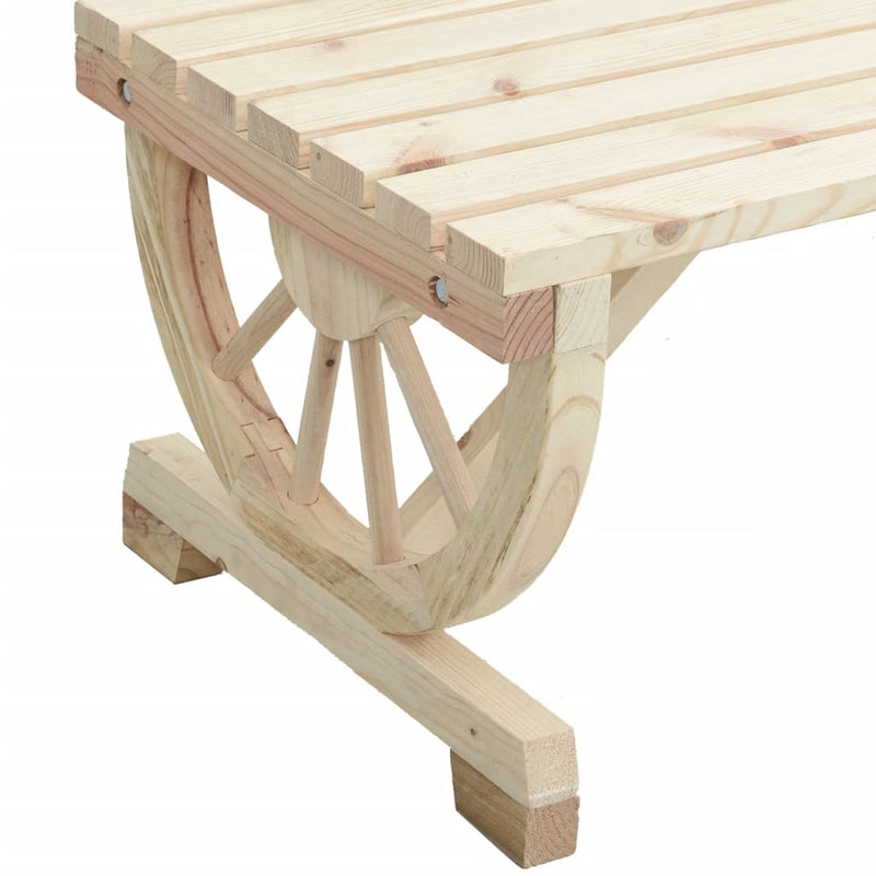 Garden Bench 2-Seater Solid Wood Fir Payday Deals