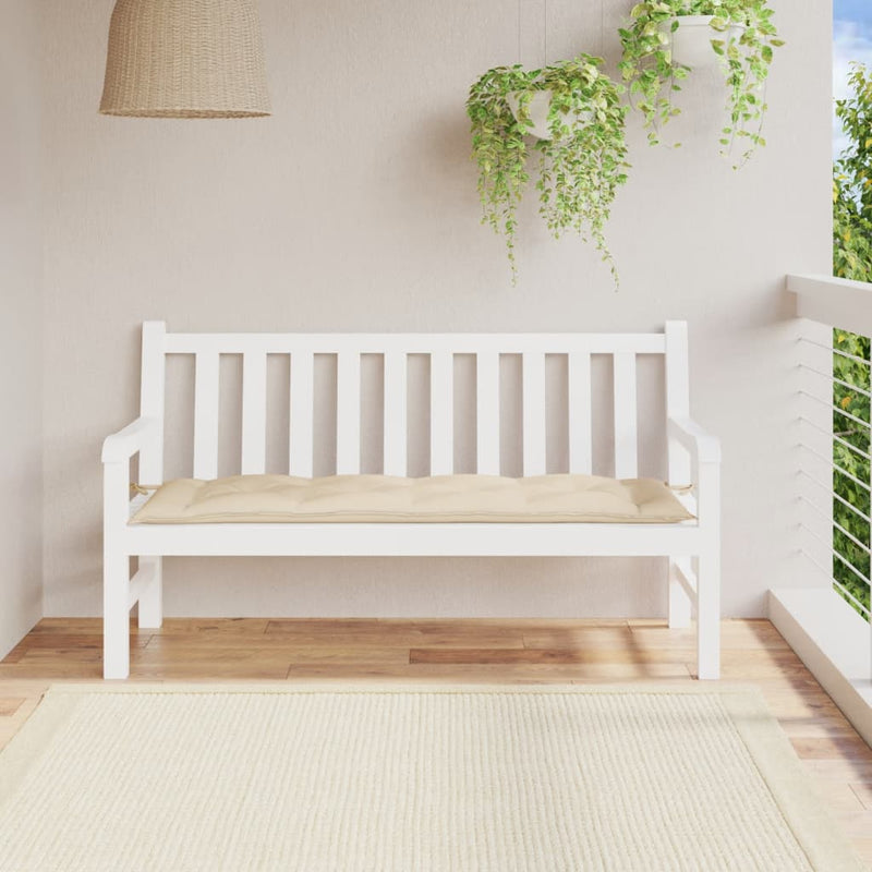Garden Bench Cushion Beige 150x50x7 cm Oxford Fabric Payday Deals