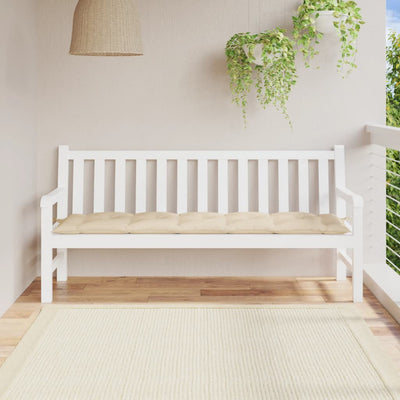Garden Bench Cushion Beige 180x50x7 cm Oxford Fabric Payday Deals