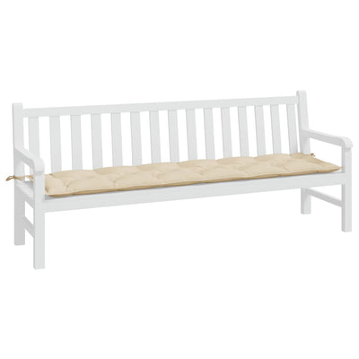 Garden Bench Cushion Beige 200x50x7 cm Oxford Fabric Payday Deals
