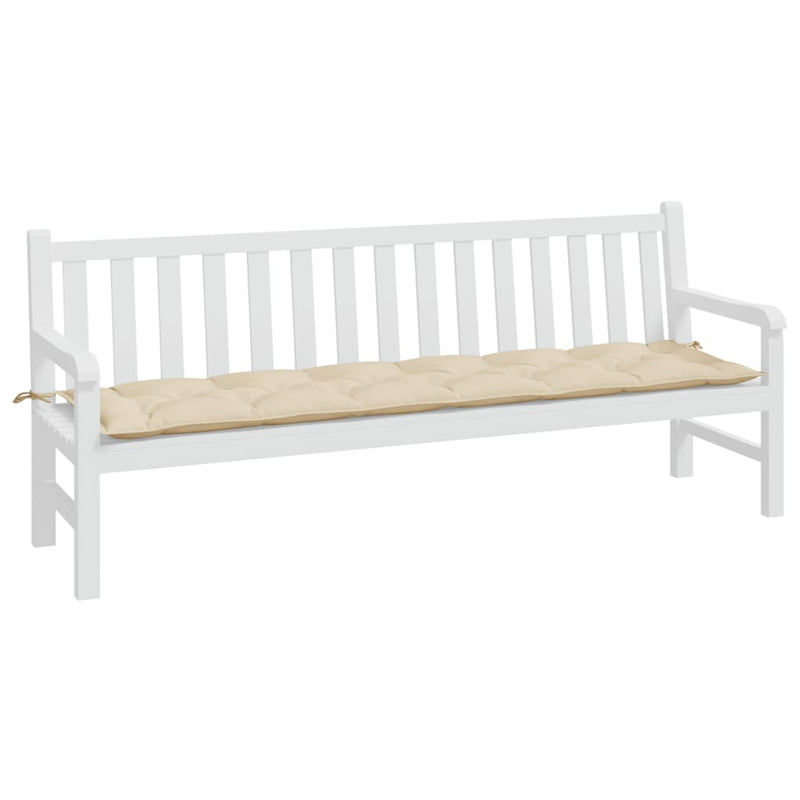 Garden Bench Cushion Beige 200x50x7 cm Oxford Fabric Payday Deals