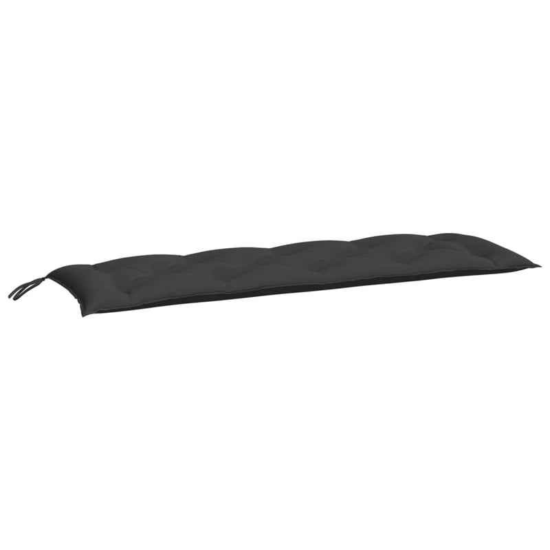 Garden Bench Cushion Black 150x50x7 cm Oxford Fabric Payday Deals