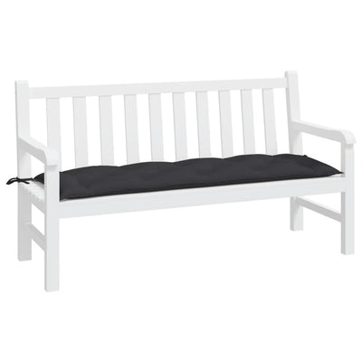 Garden Bench Cushion Black 150x50x7 cm Oxford Fabric Payday Deals