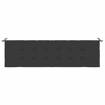 Garden Bench Cushion Black 180x50x4 cm Oxford Fabric Payday Deals