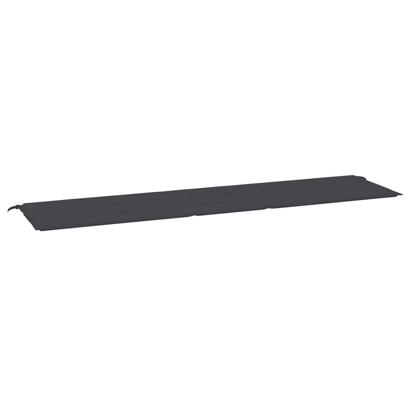Garden Bench Cushion Black 200x50x3 cm Oxford Fabric Payday Deals