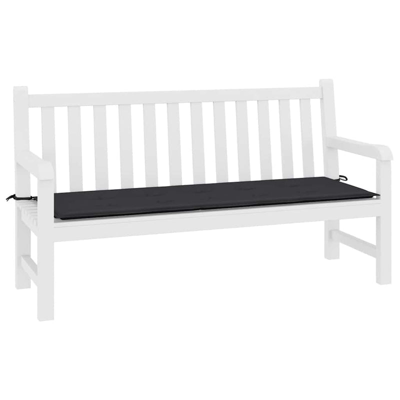 Garden Bench Cushion Black 200x50x3 cm Oxford Fabric Payday Deals