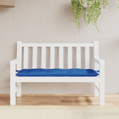 Garden Bench Cushion Blue 120x50x7 cm Fabric