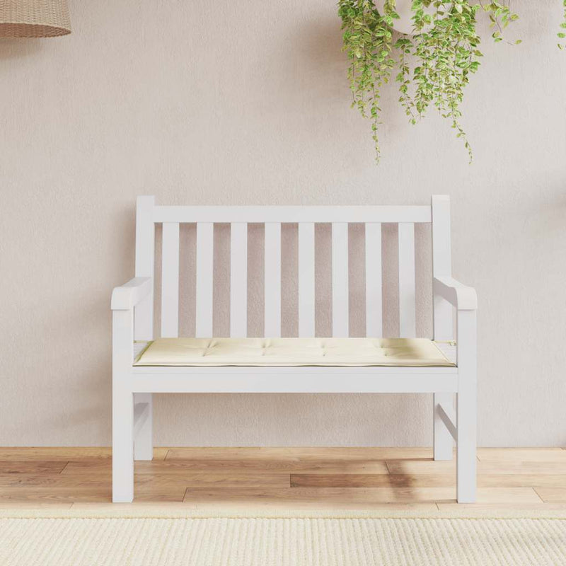 Garden Bench Cushion Cream 100x50x4 cm Oxford Fabric Payday Deals
